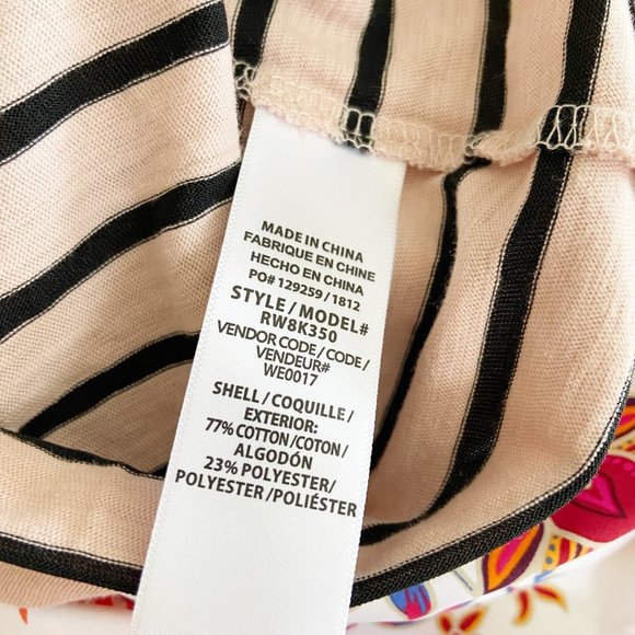 NEW Splendid Milo Mineral Wash Striped Split Tee - Picture 8 of 8